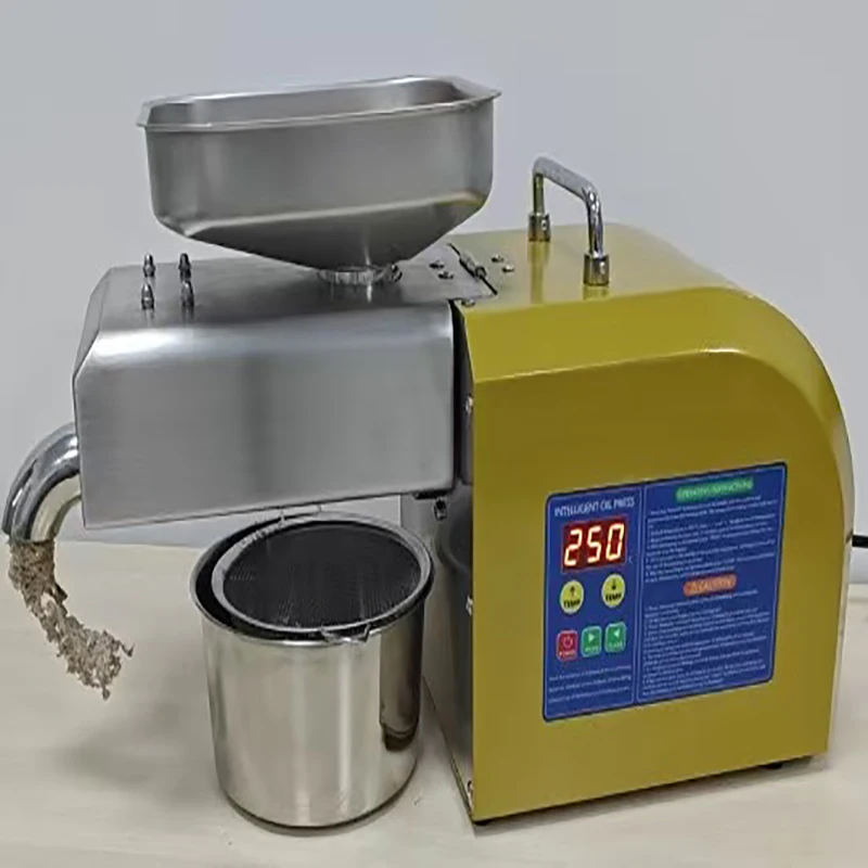 Oil Press New Automatic  Machine Commercial Home cold Oil Extractor Expeller Presser flaxseed Sunflower Oil