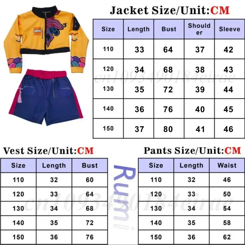 Anime K-Pop Mira Rumi Zoey Cosplay Costumes Girl Halloween Stage 3D Printed Pattern Role Play Clothes