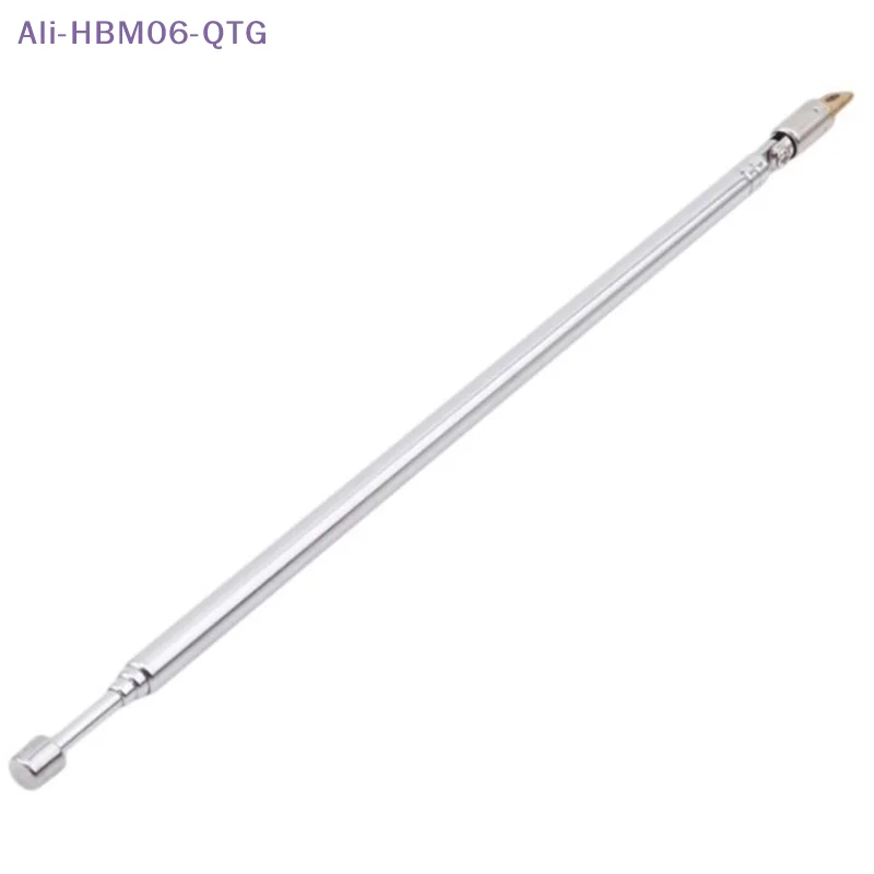 [New] NEW Replacement 60cm FM Antenna Radio Portable 6 Sections TV Antenna Telescopic Rotatable Antenna Aerial for Radio TV