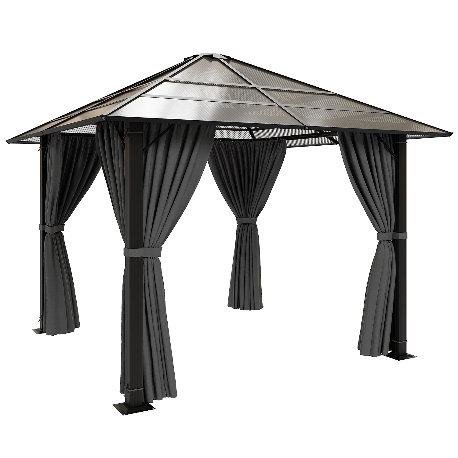 Devoko Paviljoen 3x3 Waterdicht Stabiel Winter Paviljoen met Massief Dak van Aluminium, UV-Bescherming