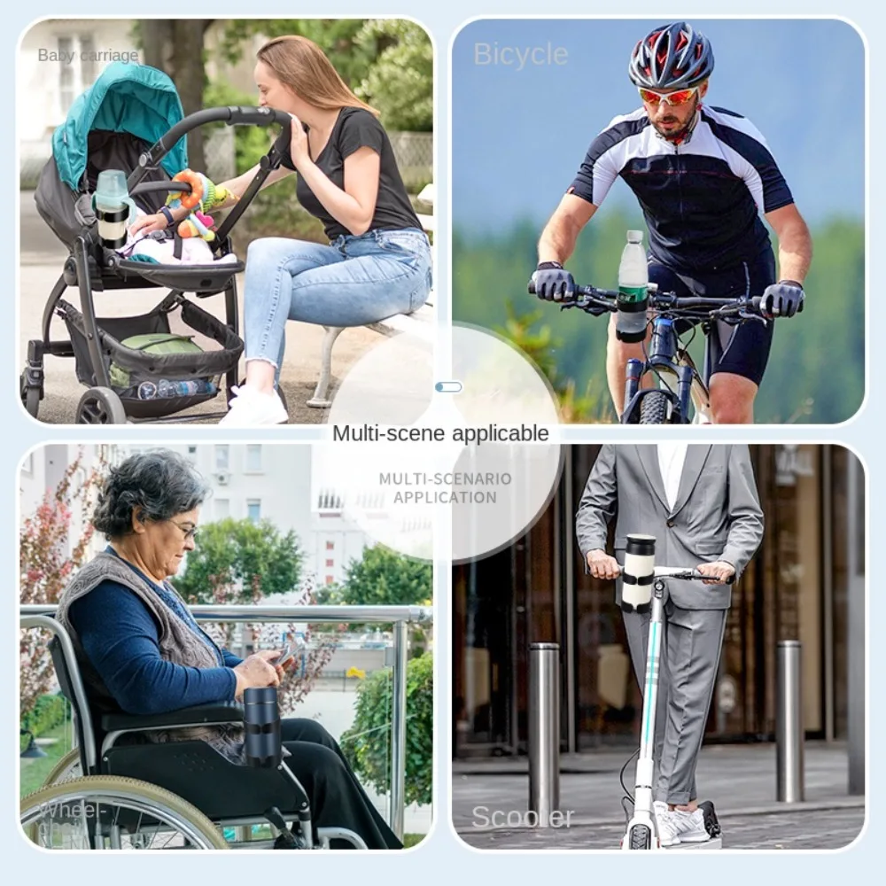 Baby Pram Baby Stroller Cup Holder 360° Rotate Multi-function Bicycle Water Bottle Holder Pushchair Accessories Anti-Slip view 5