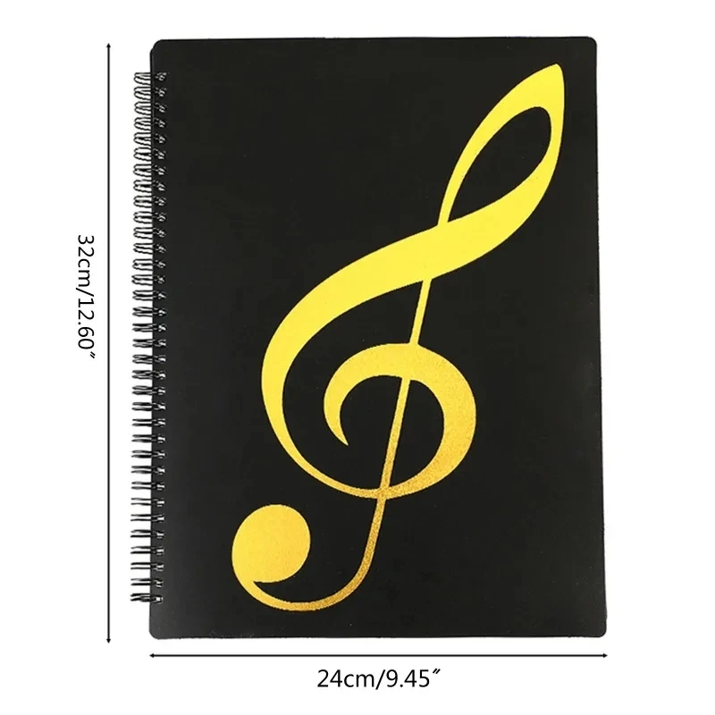 

Flexible 40 Pages Piano Music Score Folder A4 Music Book Clip Sheet Note Folder Piano Paper Sheets Music Binder For Practice