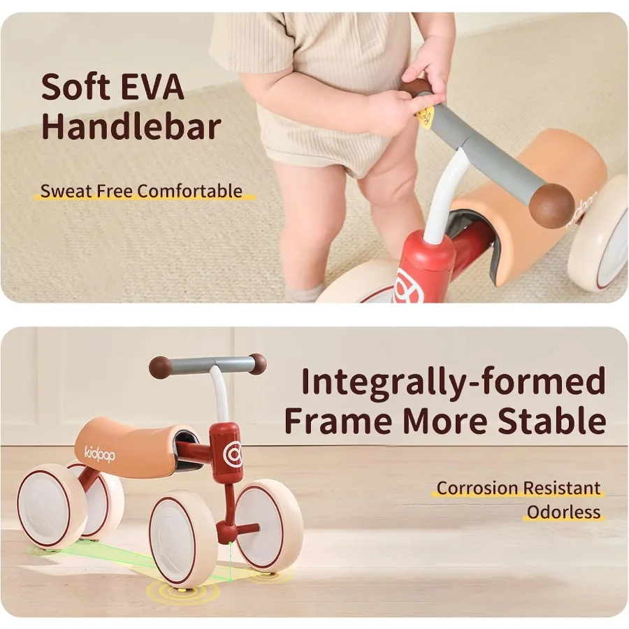 Baby loopfiets voor 1-jarige peuter kinderen rijden op speelgoed eerste verjaardagscadeau peuter eerste fiets (groen)