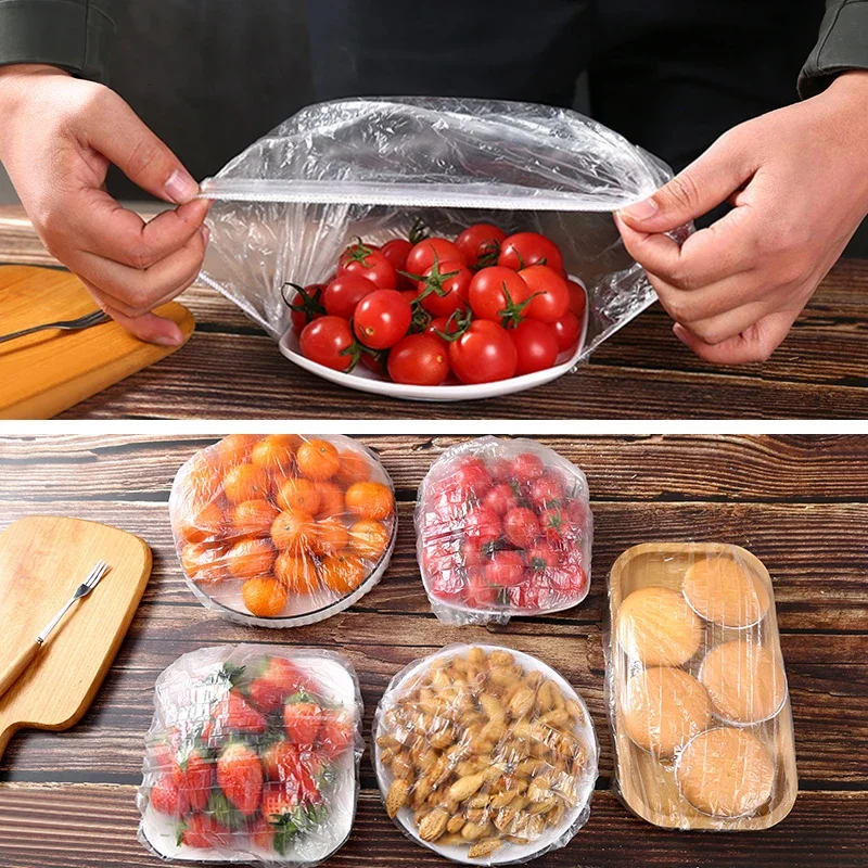 Reusable Disposable Food Cover Plastic Wrap Durable Elastic Food Lids for Bowls Elastic Plate Covers For Kitchen Food Saver Bag(