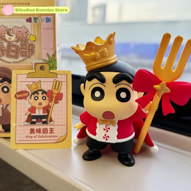 Genuine Crayon Shin-chan Delicious Kasukabe Series Blind Box Anime Action Figure Ornamnet Surprise Mystery Box Toy Girl Gift