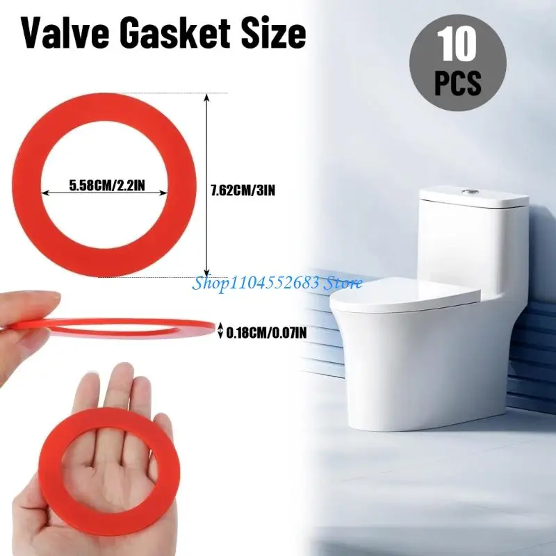 10-pcs-valvulas-descarga-silicone-flexivel-juntas-valvulas-descarga-selo-arruela-diafragma-casa-banheiro-essencial