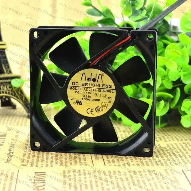 for ADDA Xiexi 8025 DC12V 0.25A AD0812HS-A70GL Power Cooling Fan