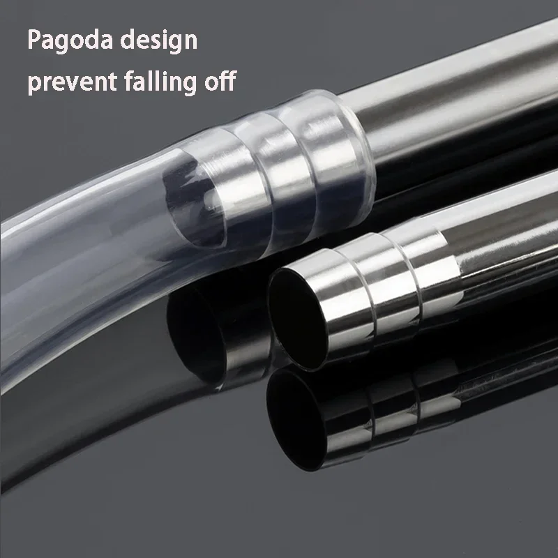 Aquarium Filter Inlet and Outlet Oil Removal Membrane Filter Tube Stainless Steel Tube Fish Tank Filter Cleaning Supplies 12-16M view 4