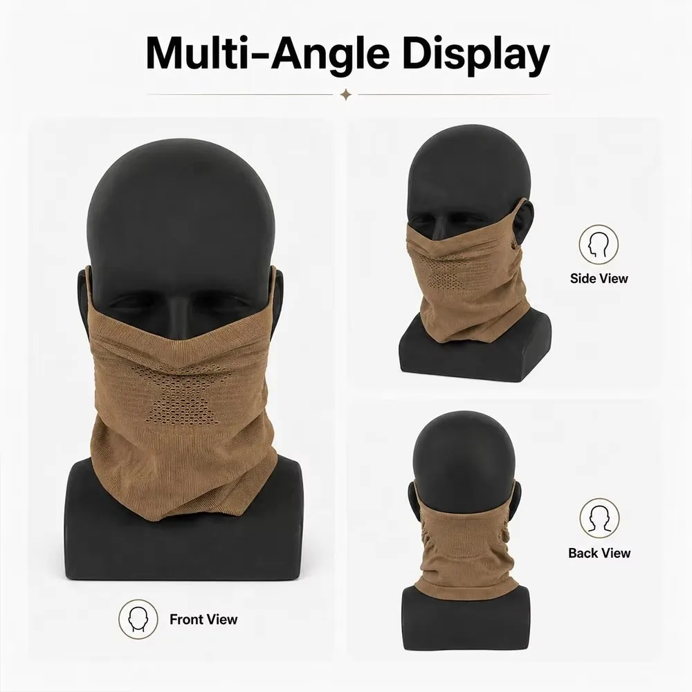 Tactical Mesh Face Mask Balaclava Breathable Full Face Cover for Airsoft Paintball Hunting Shooting Gear Steel Mesh