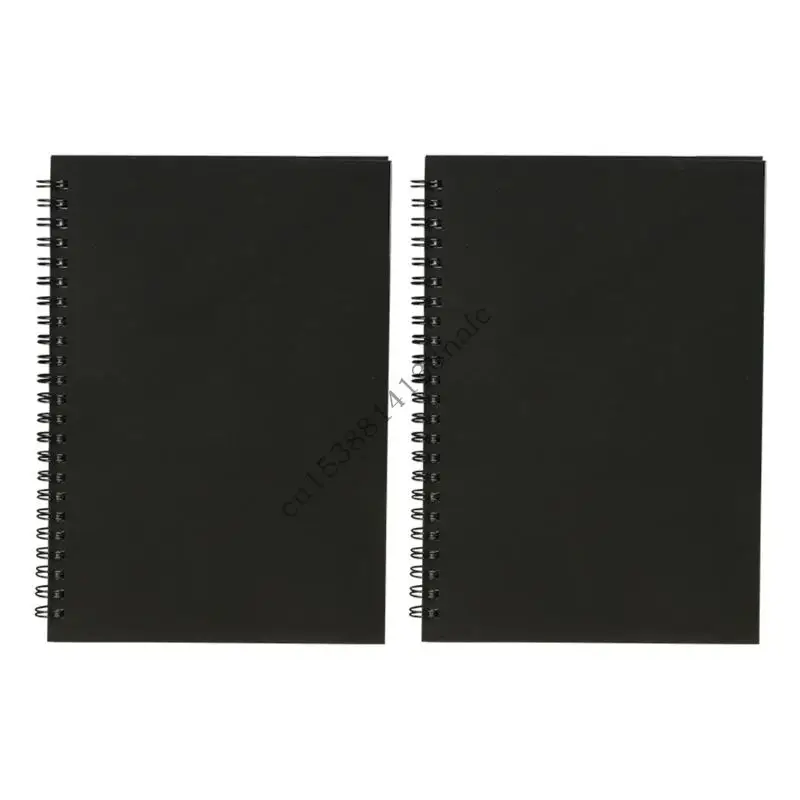 594f 2 PCS Spirales en blanco Notebook Journal Notebook Stationery Blocos papeles Softs Sketching Book for Notes Sketches