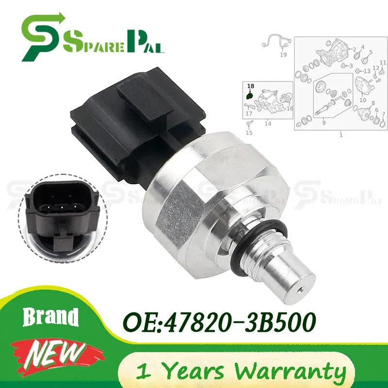 

Датчик 478203B500 для Hyundai/Kia Tucson, ix35, Creta, ix25, Kona, Sorento, Sportage (полный привод 4WD/AWD), запчасть 47820-3B500