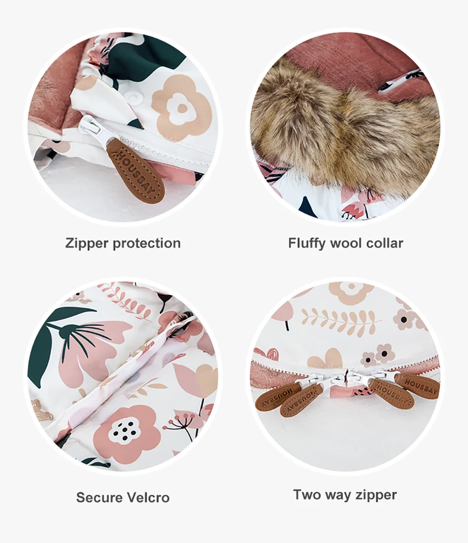 0-24Months Baby Wagen Sack Winter Warm Dicker Umschlag Für Entladung Kinderwagen Fußsack Universal Kinderwagen Abdeckung Zubehör – Detail 5