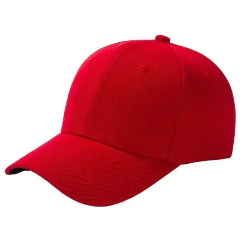 Imagen 1 del producto Gorra de béisbol Unisex lisa, gorras de 6 paneles para hombre, sombrero de verano diario para mujer, ala curva ajustable, rojo, blanco, morado, gris y negro
