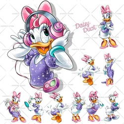 Daisy Duck naklejki na odzież damska Disney drukuj naprasowanki na kilka odzieży aplikacje naszywki, nadają się do prania na torebkach DIY