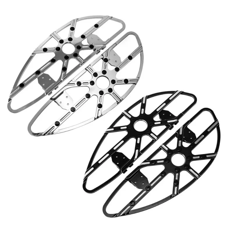 

CNC Foot Pedals For Harley Davidson Touring Glide Models, Black Front Driver Rear Passenger Footboards
