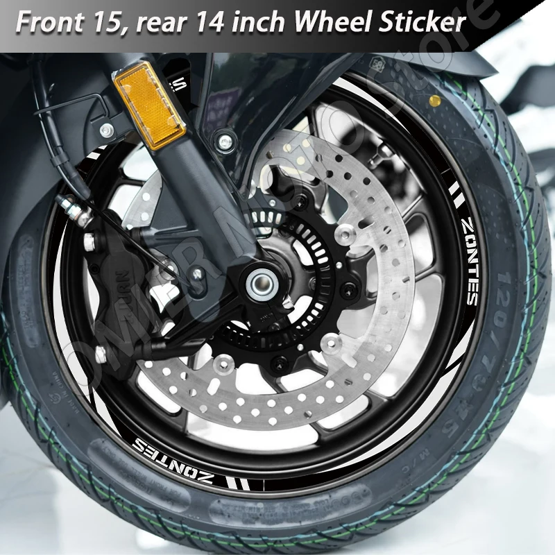 Wheel Rim Sticker Reflective Accessories Waterproof Decal For ZONTES 368E 368D 368M 350E 350M 350D 350 e