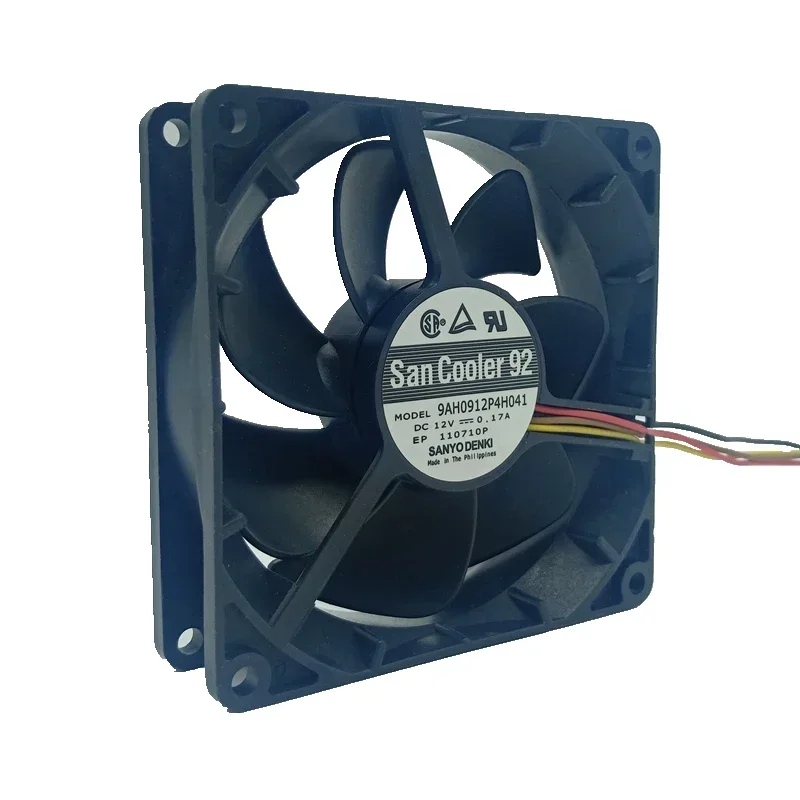 pa Original Sanyo Dual Ball Bearing 9025 9cm 90mm Cooling Fan 12V 0.17A 9AH0912P4H041 4PIN PWM