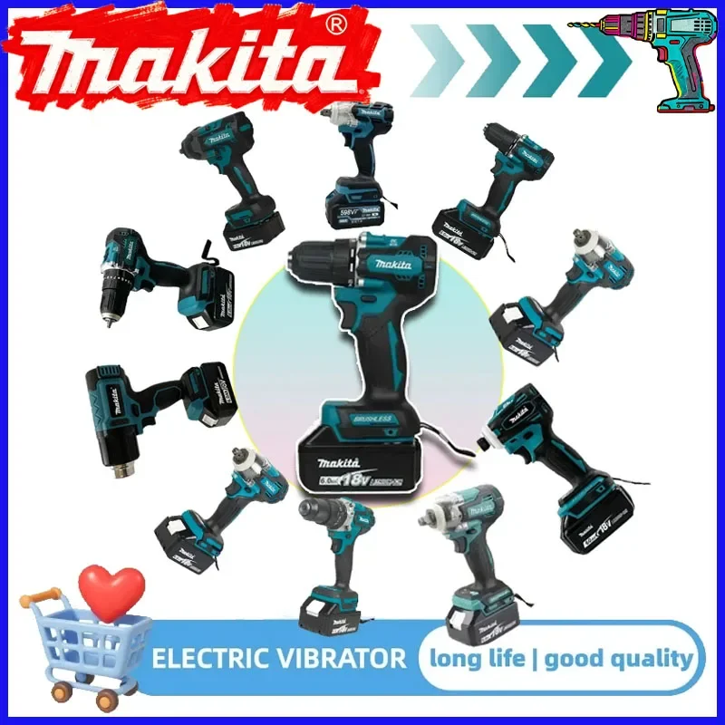 

Ударный шуруповерт Makita, аккумуляторная отвертка, электрическая сабельная пила, различные модели портативных беспроводных электроинструментов