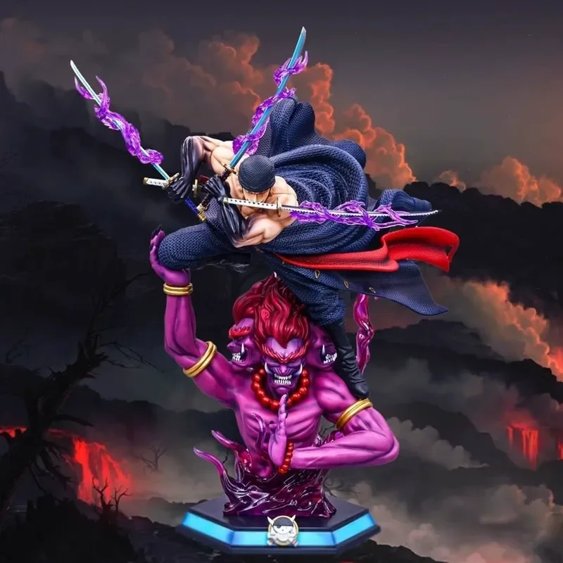 

One Piece King Super Large Gk Purgatory Asura Three Blade Flow Double Headed Carving Solon Handmade 3000 World Model Ornament
