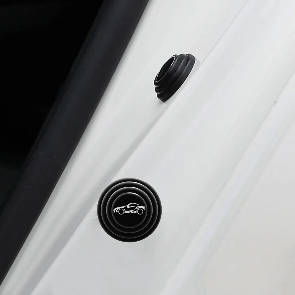 4Pcs/lot Car Trunk Sound Insulation Pad Universal Car Door Shock Absorbing Gasket For VW Shockproof Thickening Cushion Stickers