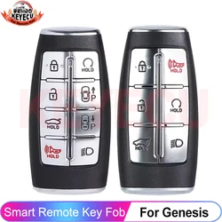 KEYECU 95440-T1210 T1200 Keyless 6/8 Buttons Remote Key For GENESIS GV70 GV80 G80 2021 2022 2023 2024 2025 433MHz ID47 Chip