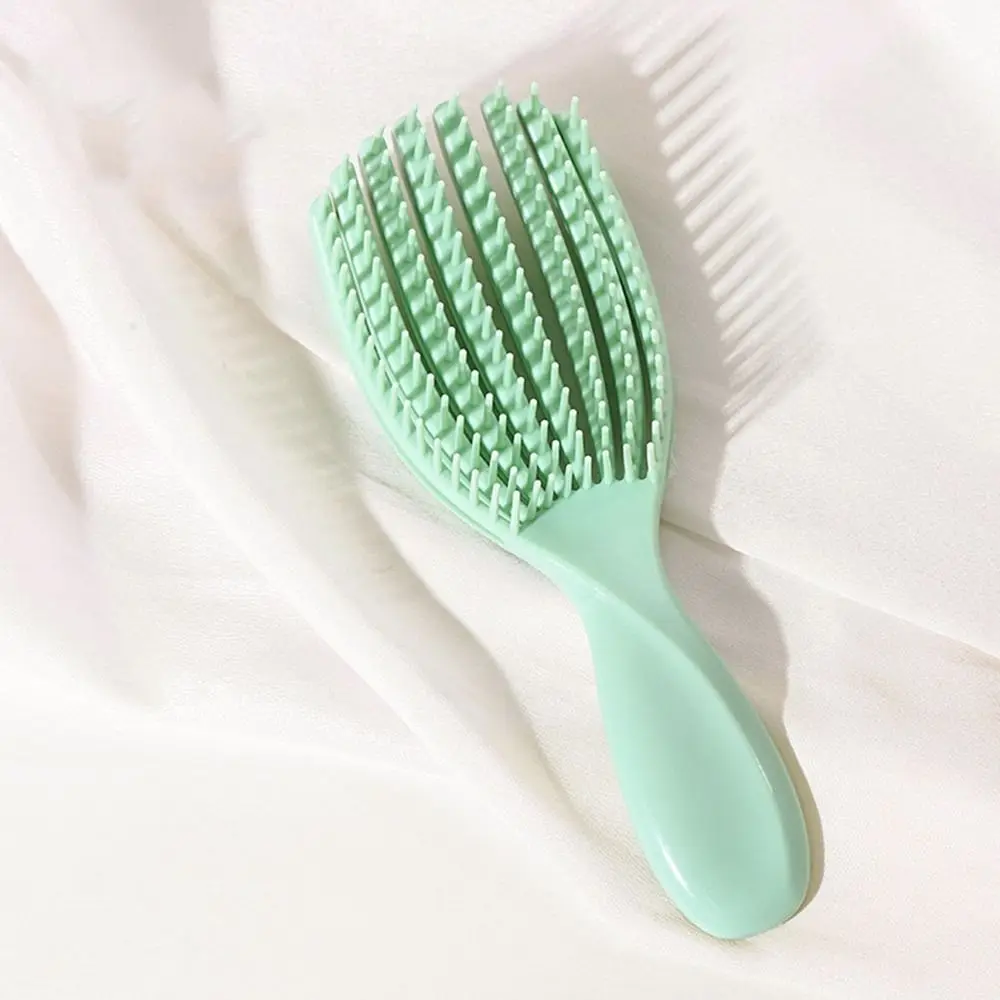 Anti-static Hollowing Out Massage Comb Hollow Hair Fluffy Scalp Massage Comb Wet Dry Elastic Air Cushion Comb Nylon Salon