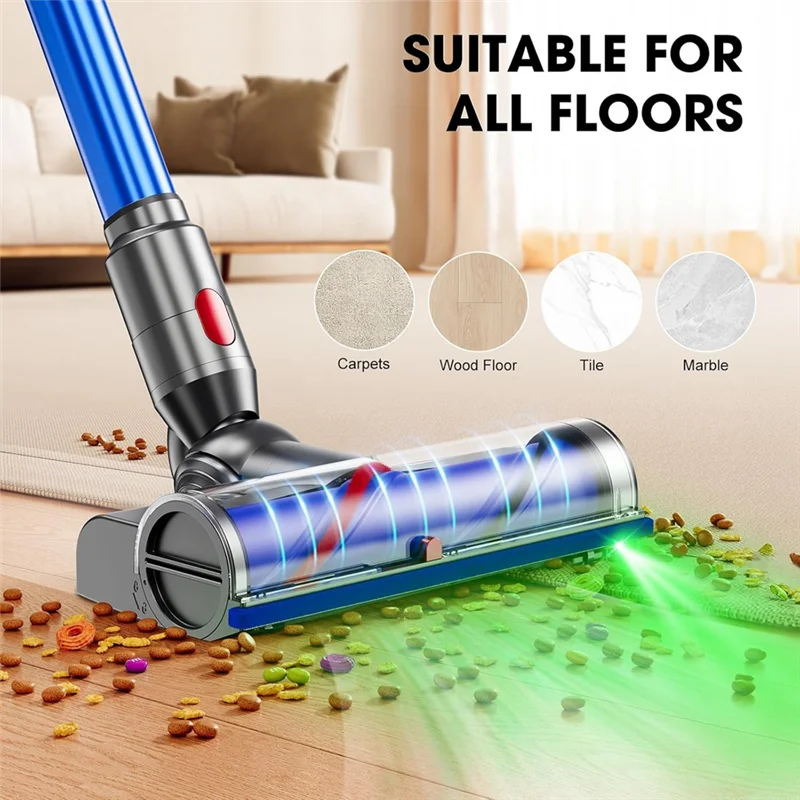B98A- Cleaner Replacement For Dyson V7 V8 V10 V11 V15 Direct Drive Head For Hardwood Floor Carpets Attachment
