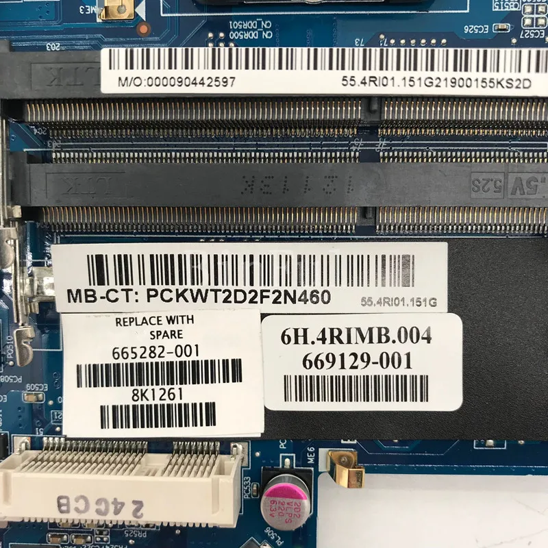 665282-001 665282-501เมนบอร์ด665282-601 669129-001สำหรับเมนบอร์ด HP ศาลา DV6-6000แล็ปท็อป100% การทดสอบการทำงานอย่างดี