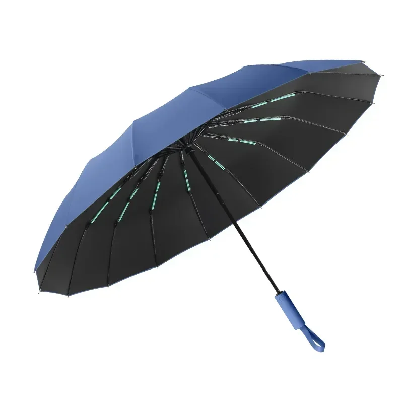 16K Double Bones Large Umbrella Men Womens Windproof Compact Umbrellas Automatic Fold Business Luxury Sun Rain Umbrella Travel