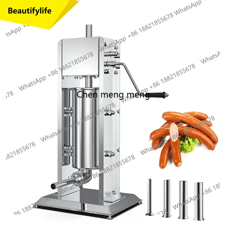 01A Vertical commercial enema machine Manual gear Horizontal stainless steel sausage machine Hand cranked enema machine