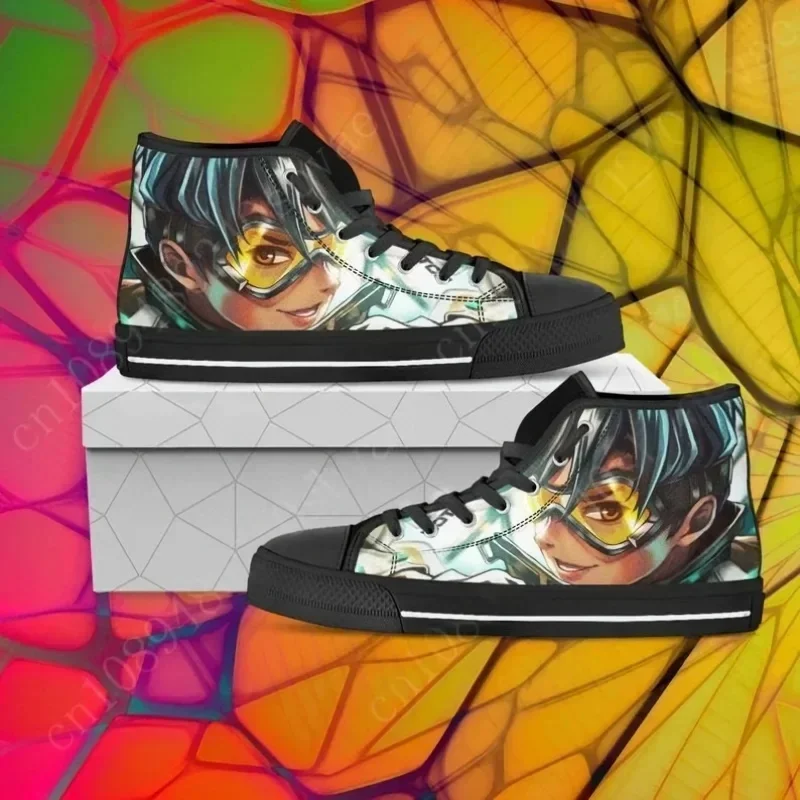 

Overwatch High Top Shoes Mens Womens Teenager Sneakers Canvas High Quality Outdoor Daily Sneaker Custom Made Couple Shoe