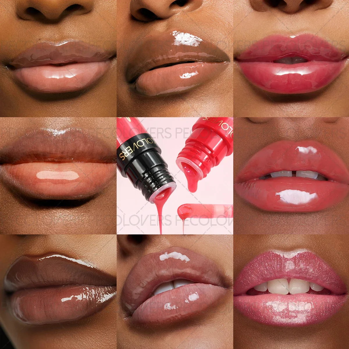 قطعة واحدة من ملمع الشفاه المرطب بزيت الشفاه، مظهر مكياج مرطب مائي، ملمع شفاه غير لزج، لجميع أنواع، العناية اليومية بالشفاه