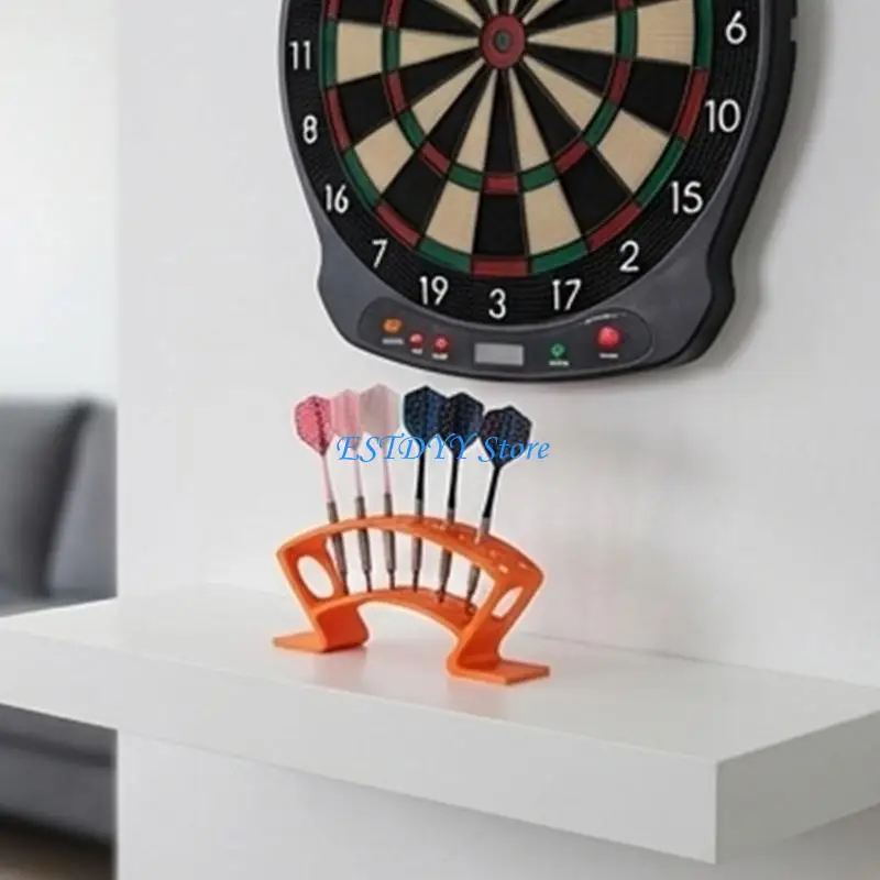 

G6DE Large Capacity Darting Display Rack 27 Slots Plastic Stand Space Saving Darting Organizers Room Decoration Game Gifts