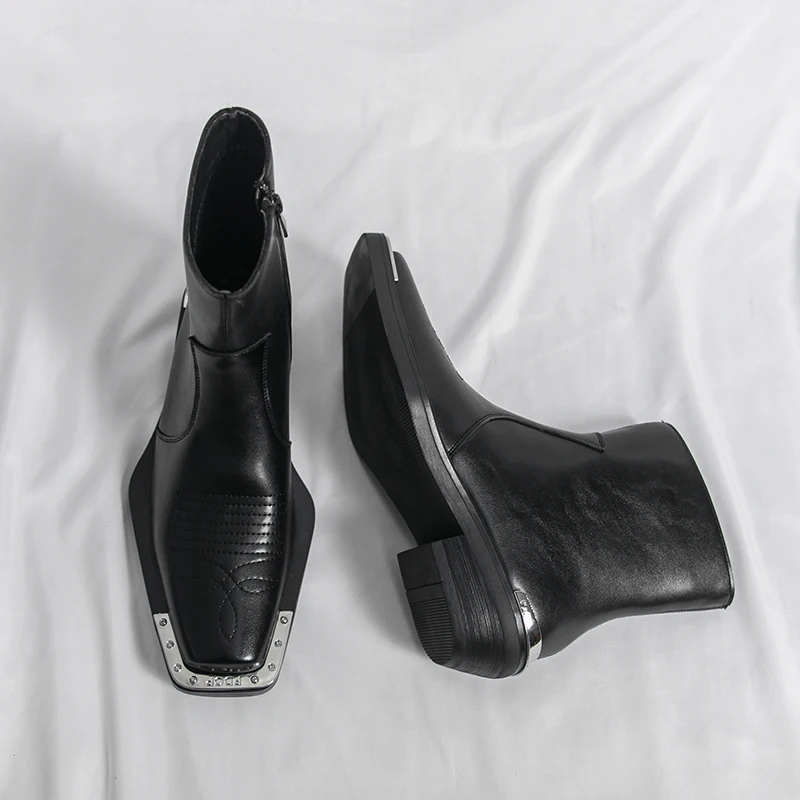 

Men's casual thick soled leather shoes Gentleman British Style Office or Business 38-46 Retro Derby Shoes autumn winter New