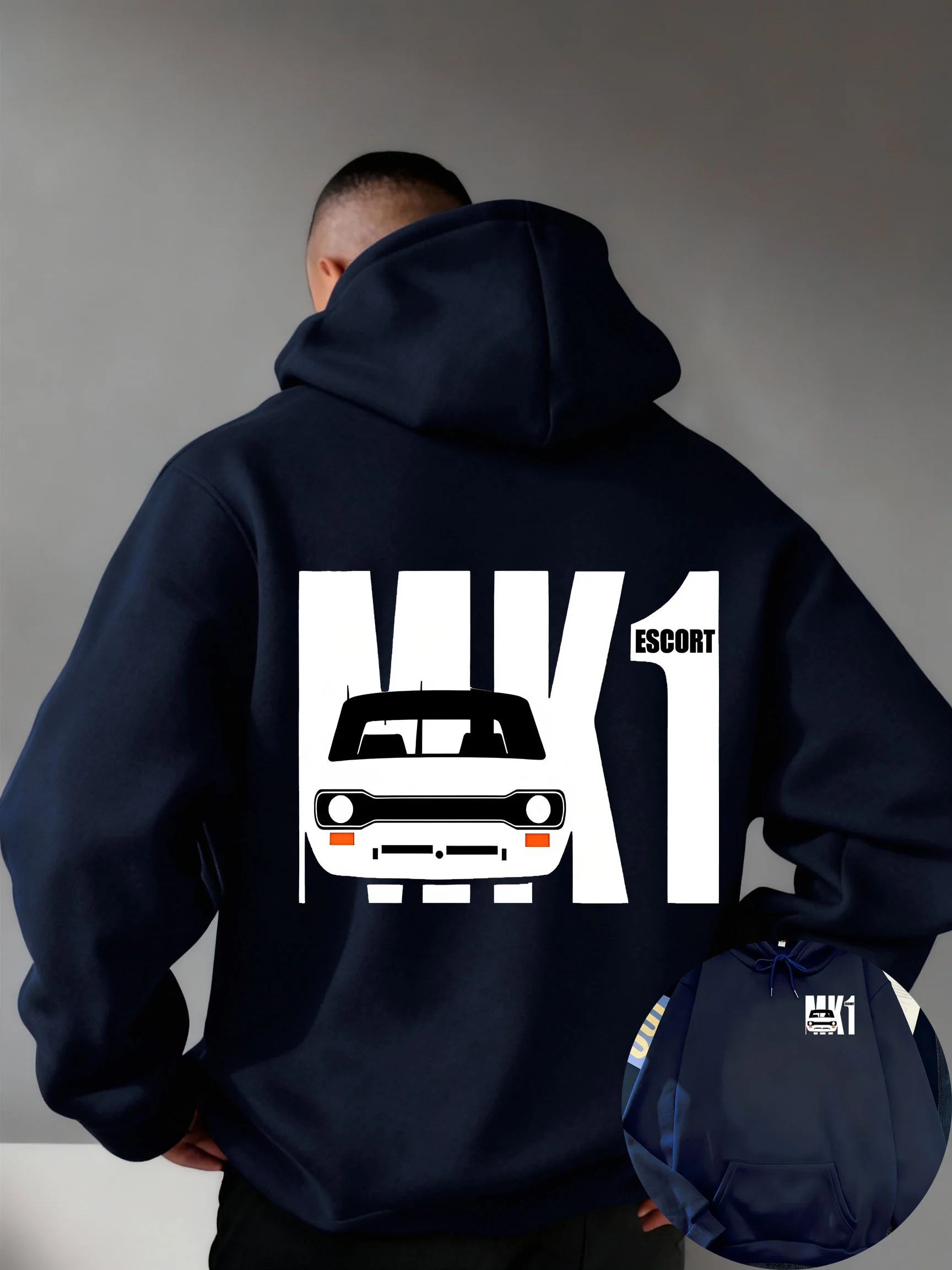 Men Autumn/Winter Casual Hoodie Sweatshirt Racing Streetwear Style Fashionable Exquisitely Crafted Comfortable Fabric Loose Fit