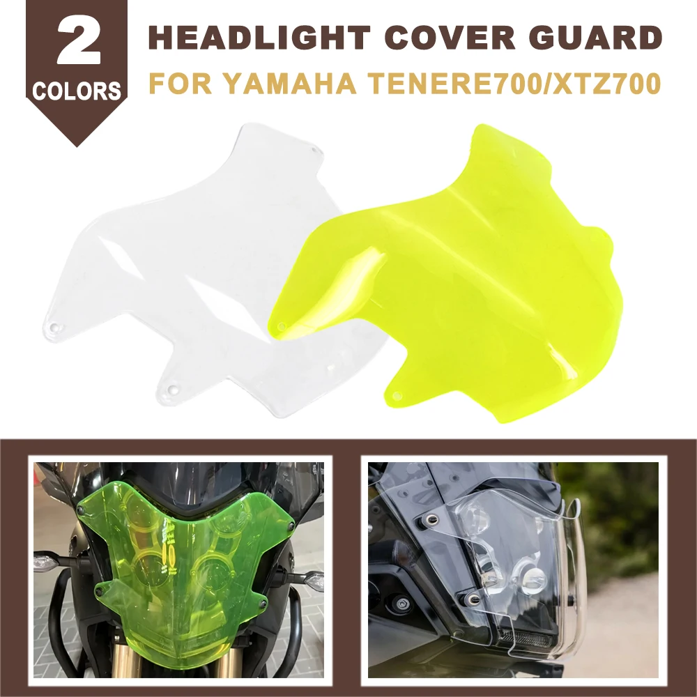 

Motorcycle Acrylic Headlight Headlamp Guard Head Light Cover Protector For YAMAHA Tenere 700 TENERE700 XT700Z XT 700Z 2019-2022