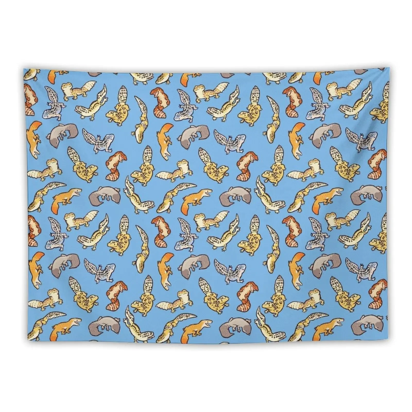 

chub geckos in blue Tapestry Room Decoration Accessories Carpet On The Wall Decoration Pictures Room Wall Wall Hanging Tapestry