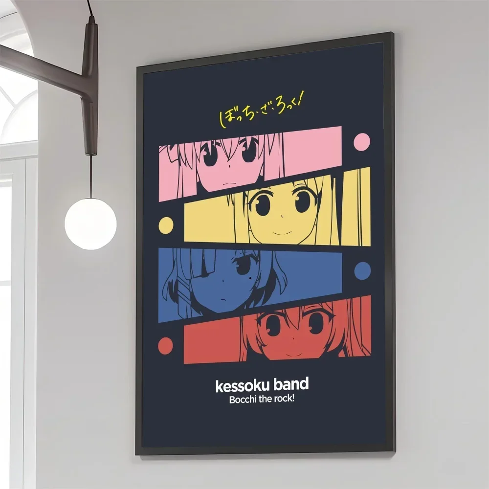 1PC BOCCHI THE ROCK Poster Movie Sticky Posters Retro Kraft Paper Sticker DIY Room Bar Cafe Aesthetic Art Wall Painting