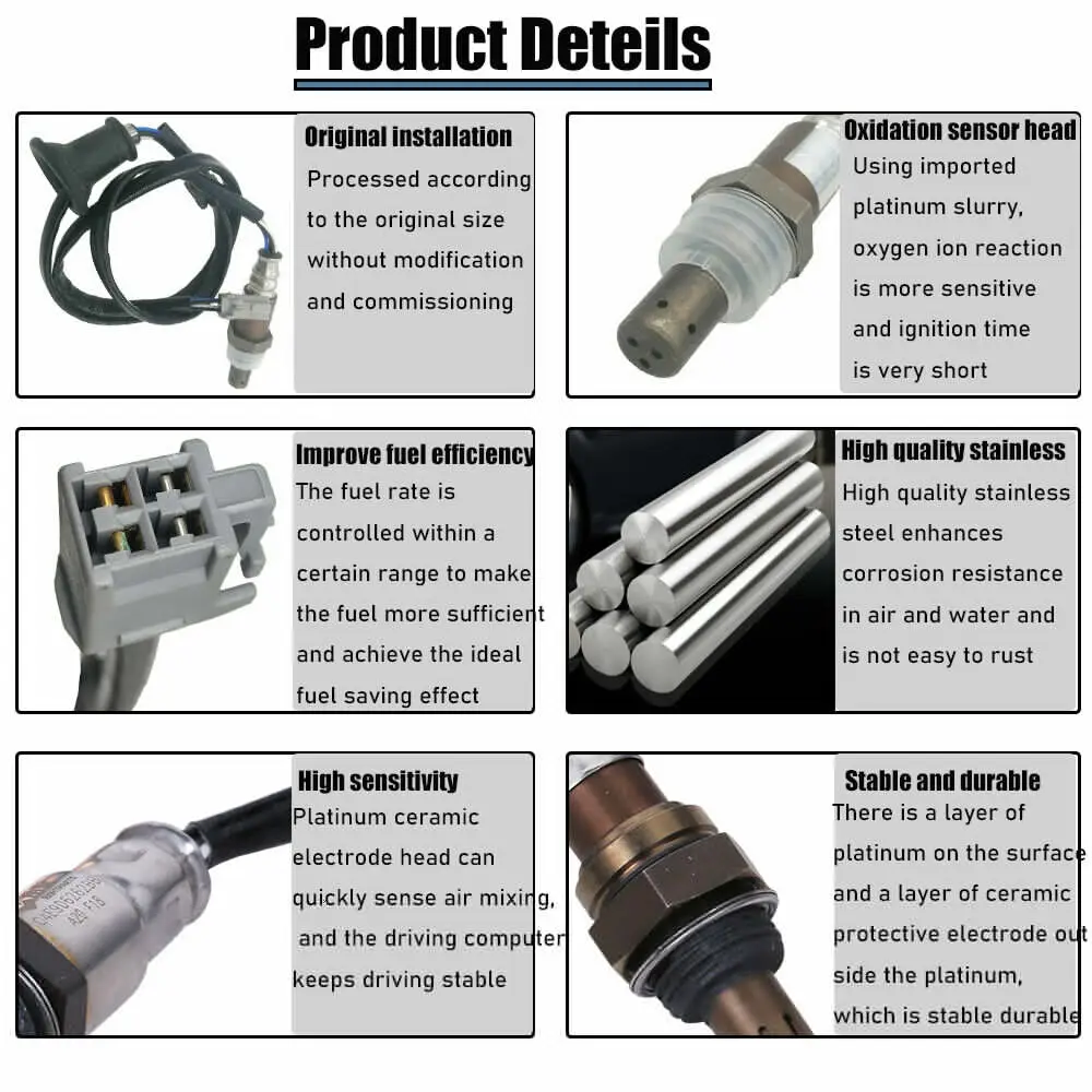 Downstream Oxygen Sensor For Toyota Corolla Matrix 1.8L 2009 2010 2011 2012 2013 2014 Pontiac Vibe 2009-10 89465-12840 234-4305 3