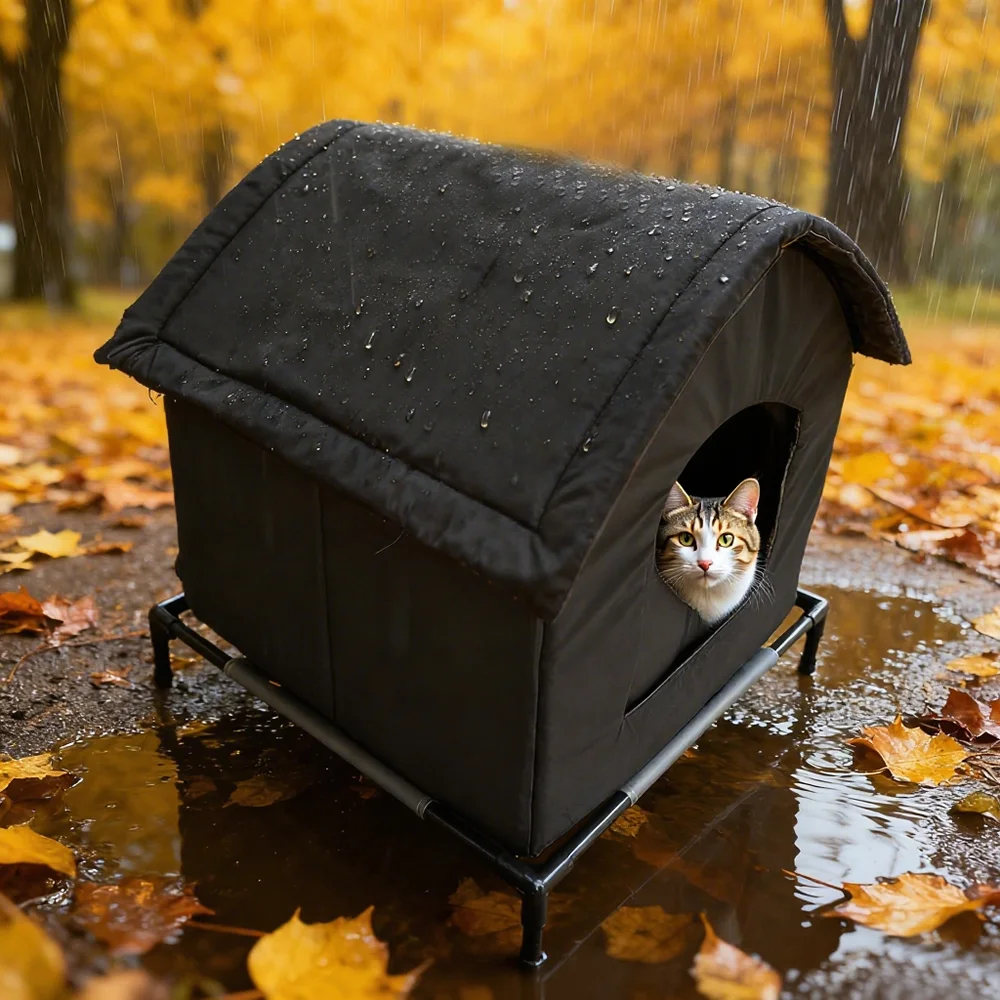 Cat House for Indoor and Outdoor CatsWaterproof Fully Insulated Shelter for Stray and Feral Cats Great for Cat Beds for Outdoor - view 2