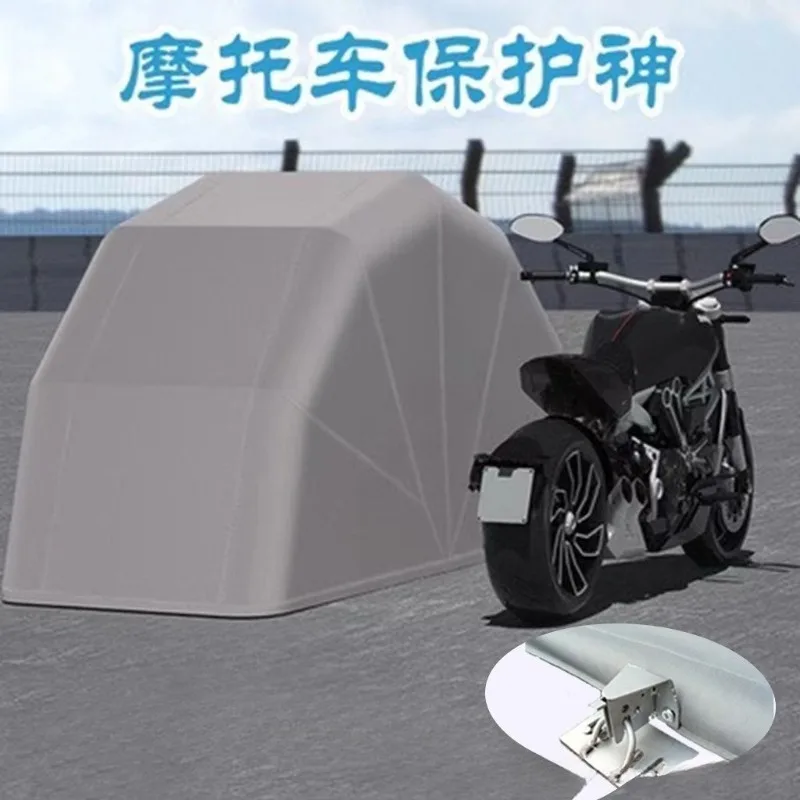 1pcs foldable telescopic mobile sunshade shelter, sunproof, dustproof, rainproof, outdoor motorcycle parking shed