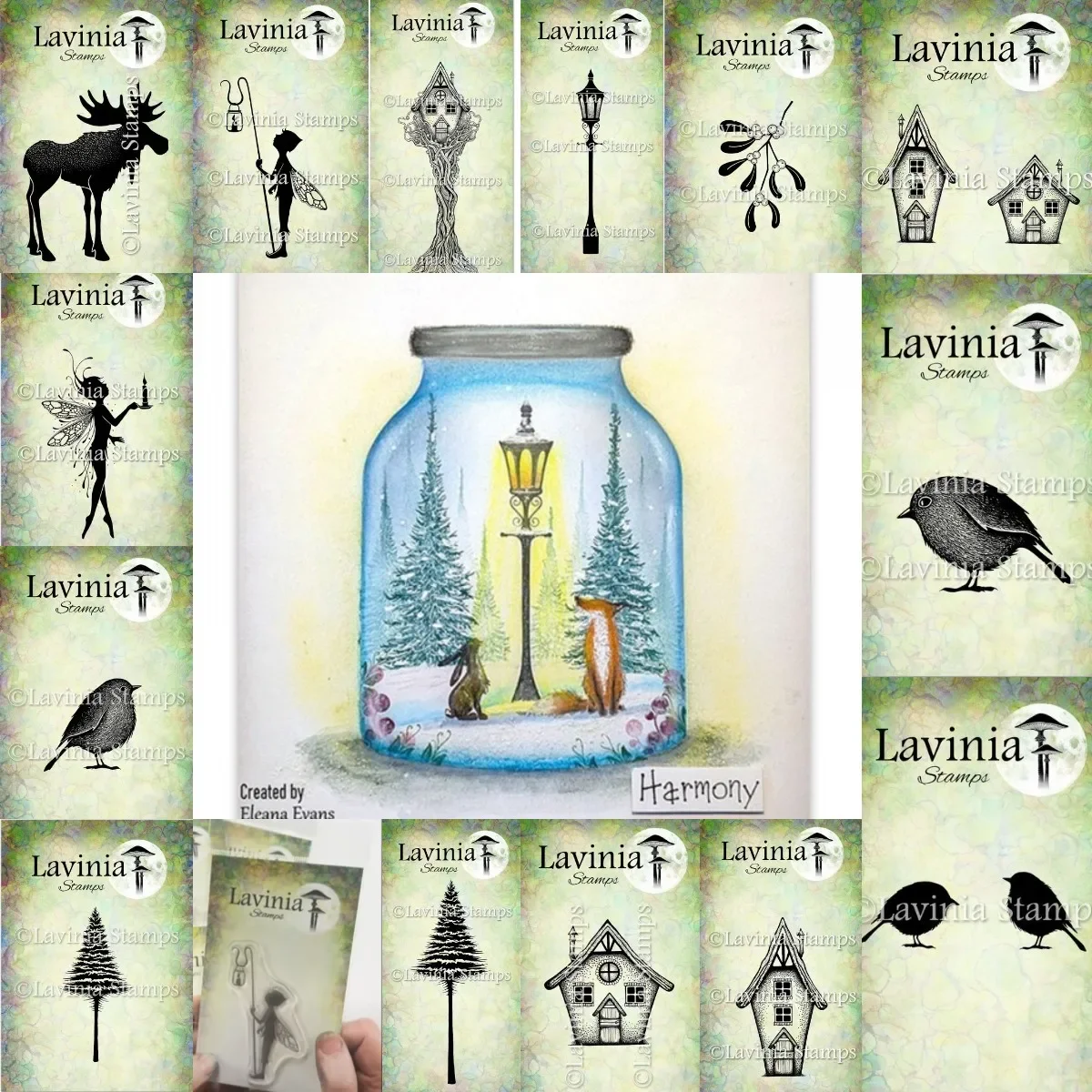 Halloween Haunted House Lamp 2024 New Stamps For Diy Scrapbook/photo Album Embossed Decoration