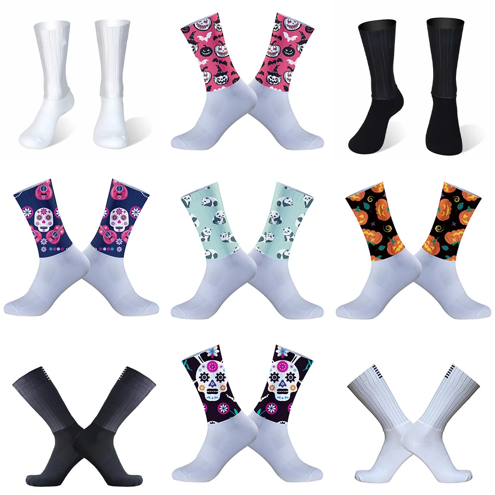 

Seamless Anti Slip 2024 New Summer Cycling Socks Aero Bike Team Socks Outdoor Bike Sport Socks