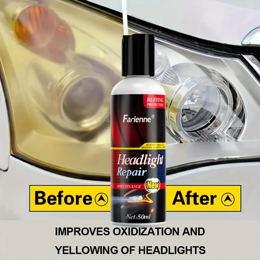 General Motors Headlight Repair Kit - Polish and scratch repair solution to restore clarity and remove oxidation and yellowing