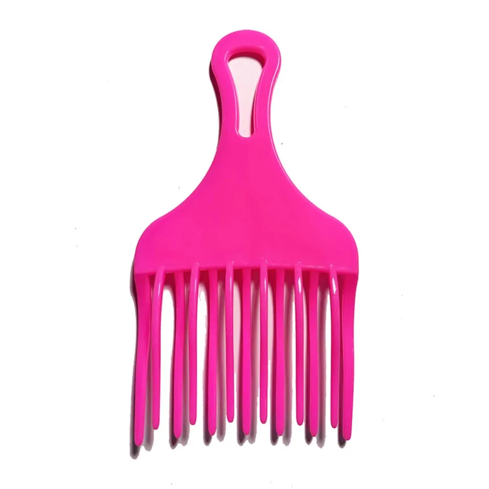 Professional Big Tooth Comb Plastic Double-layer Hair Brush Braid Weaving Hairdressing Comb Hair Dyeing Cutting Coloring