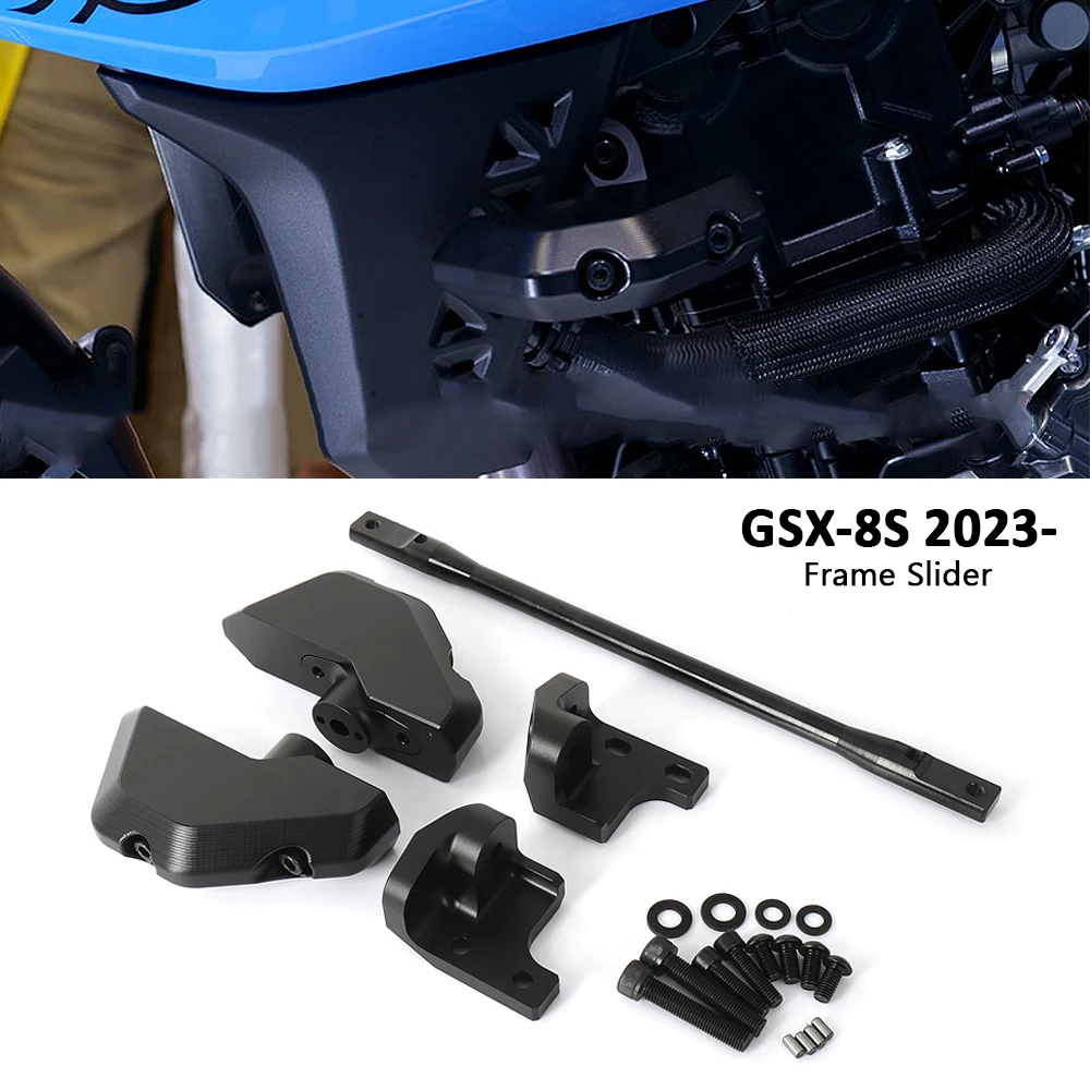 For SUZUKI GSX-8S GSX 8S GSX8S 2023 2024 Motorcycle CNC Frame Engine Slider Crash Protection Crash Pad Set