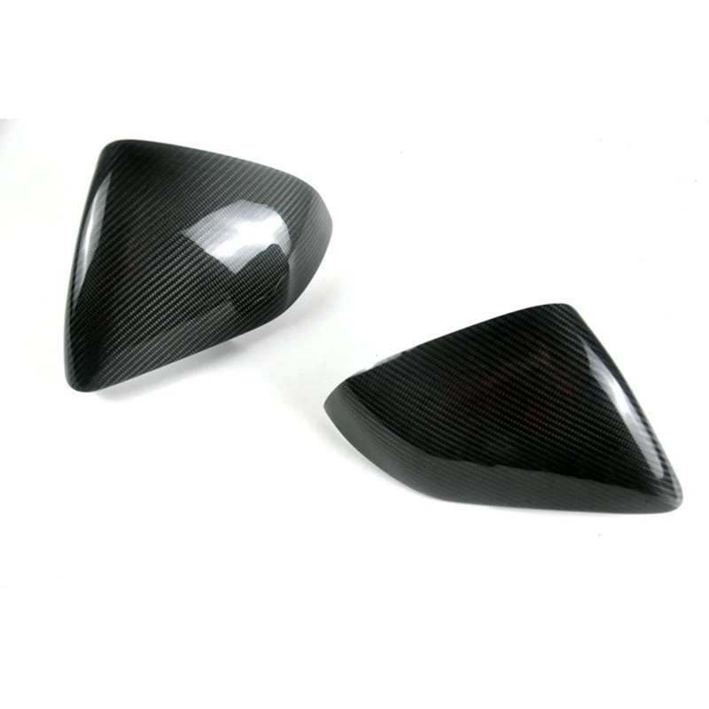 

For 15-20 Ford Mustang Carbon Fiber Mirror Housing Reversing Mirror Cover Mid-Spec Version