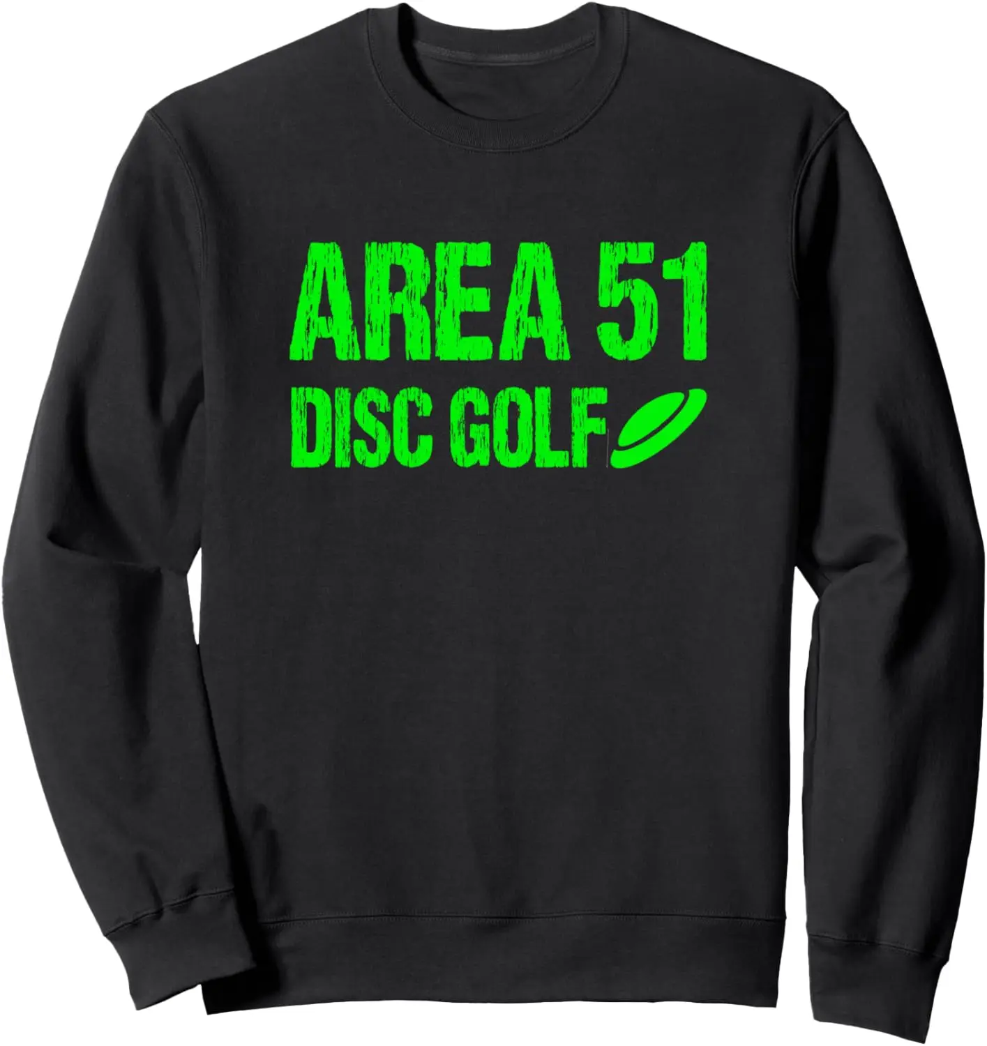 Vintage Area 51 Disc Golf Roswell Alien UFO Flying Saucer Sweatshirt