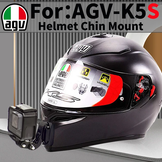 Dla AGV K5 K5s spersonalizowany CNC aluminiowy kask podbródek uchwyt na GoPro Max hero10 Insta360one X2 DJI kaski motocyklowe akcesoria