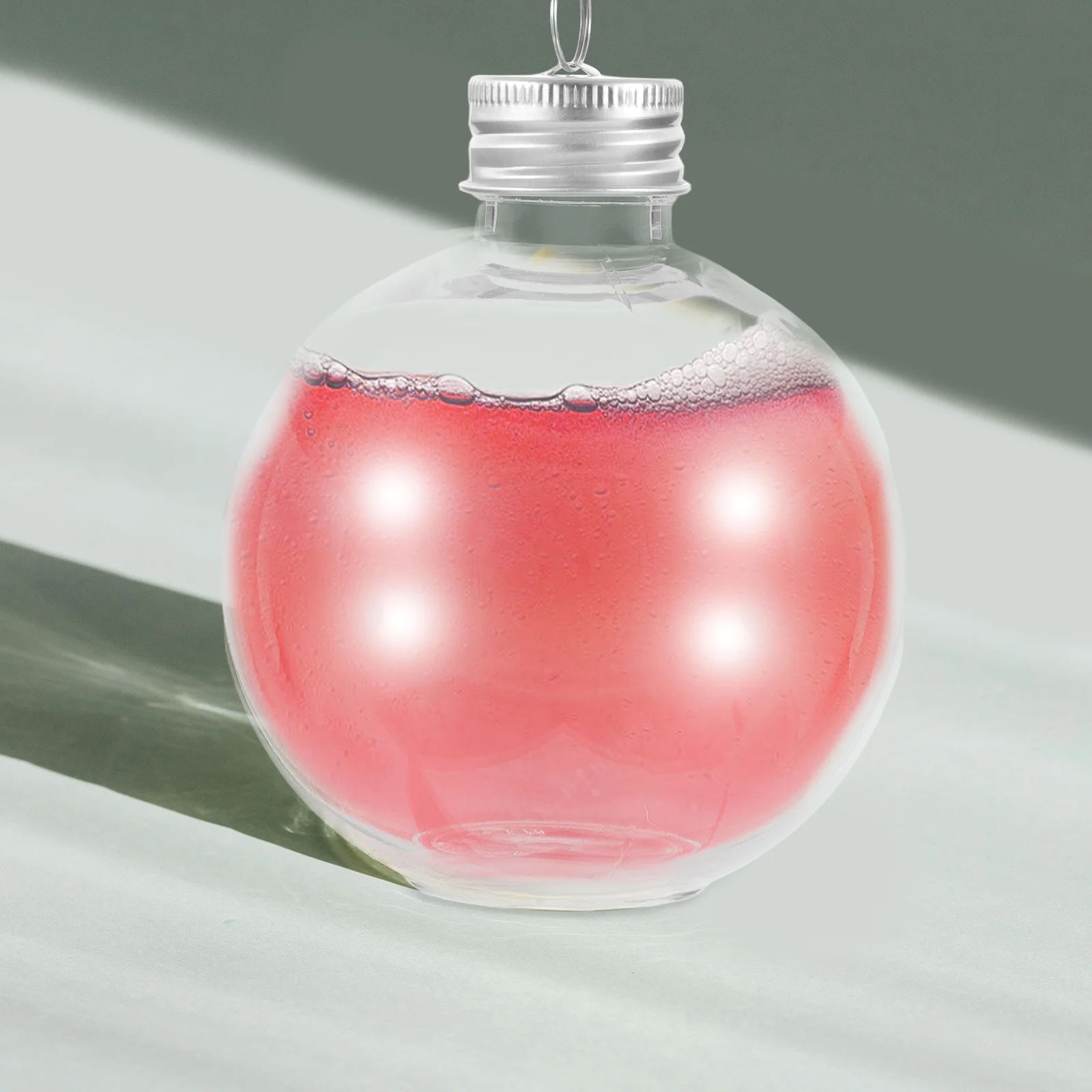 

10Pcs Bulb Shaped Clear Bottles Leak Proof Portable Airtight Milk Juice Bottles for Daily Drink Storage Bulb Shaped Bottle